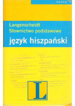 Słownictwo podstawowe język hiszpański