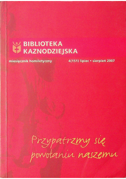 Biblioteka kaznodziejka Przypatrzmy się powołaniu naszemu numer 4