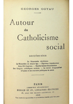 Catholicisme social deuxieme serie 1908 r