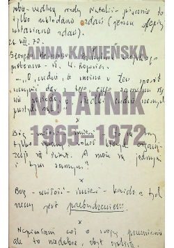 Notatnik 1965 1972
