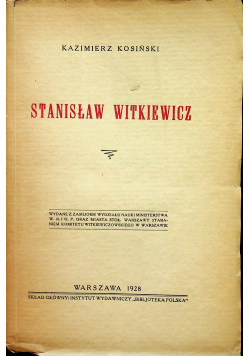 Stanisław Witkiewicz 1928 r