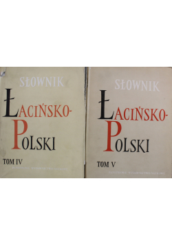 Słownik łacińsko polski 2 tomy