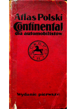 Atlas Polski Continental dla automobilistów 1926 r.