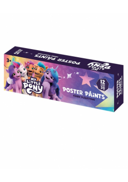 Farby plakatowe My Little Pony 12 kolorów po 20 ml