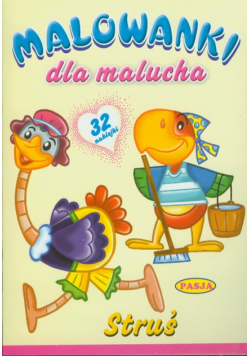 Struś: Malowanka dla malucha