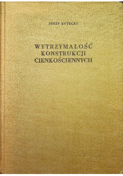 Wytrzymałość konstrukcji cienkościennych