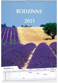 Kalendarz 2021 Ścienny Rodzinny