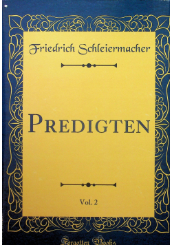 Predigten vol 2 reprint z 1834 r