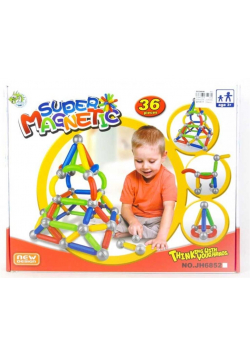 Klocki magnetyczne 36 el.