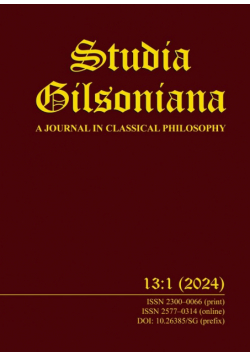 Studia Gilsoniana 13 nr 1