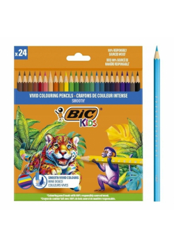 Kredki drewniane BIC Kids Smooth ECO 24szt.