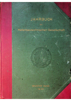 Jahrubuch der Hafenbautechnische 1928rn Gesellschaft