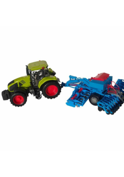 Traktor z siewnikiem peneumatycznym