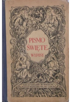 Pismo Święte wypisy, 1925 r.