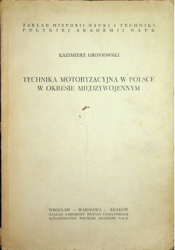 Technika motoryzacyjna w Polsce w okresie międzywojennym