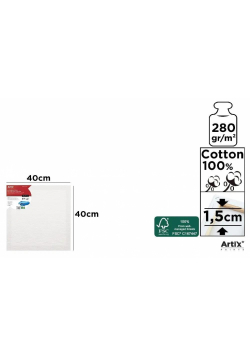 Podobrazie 40x40x1,5cm 280G/m2
