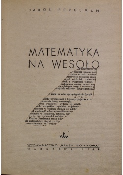 Matematyka na wesoło 1948 r.