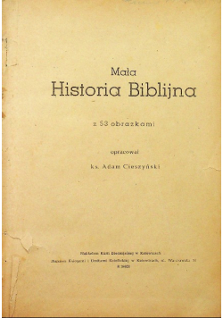 Mała historja biblijna w obrazach, 1914 r