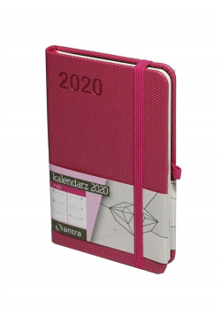 Kalendarz 2020 Rubi A6 Różowy TDW ANTRA