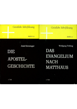 Die Apostelgeschichte / Das Evangelium nach matthaus  2 tomy