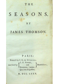 The seasons 1780 r.