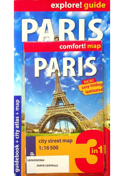 Paris Guidebook + city atlas + map