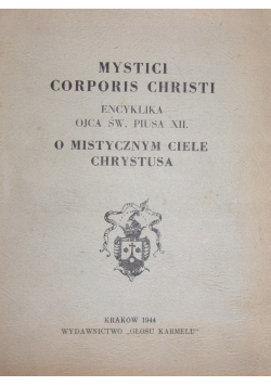 Mystici Corporis Christi 1944 r.