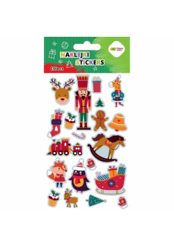 Naklejki Xmas toys 10x20cm HAPPY COLOR
