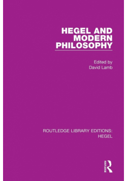 Hegel and Modern Philosophy