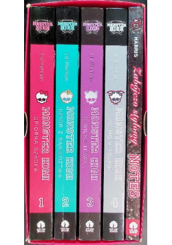 Monster High. Komplet Tom 1 do 4, notes