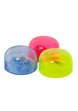 Temperówka z pojemnikiem fluorescencyjna(12szt)KUM