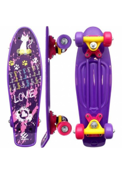 Deskorolka plastikowa mini love kitty