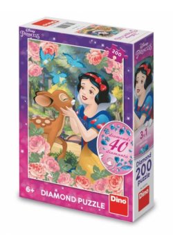 Puzzle z diamencikami Królewna Śnieżka 200el