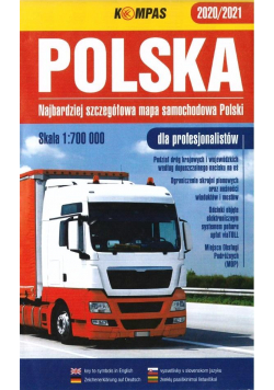 Mapa samochodowa 1:700 000 Polska dla profes.
