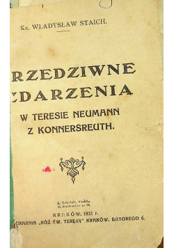 Przedziwne zdarzenia 1932 r