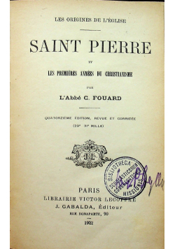 Saint Pierre 1922 r
