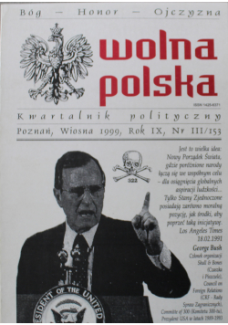 Wolna poslka wiosna 1999 rok IX nr III/153