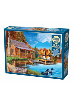Puzzle 500 Dom nad jeziorem G3