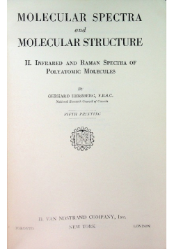 Molecular Spectra and Molecular Structure