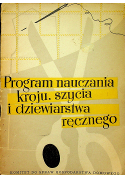 Program nauczania kroju szycia