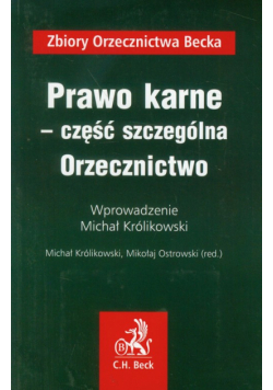 Prawo karne część szczególna Orzecznictwo