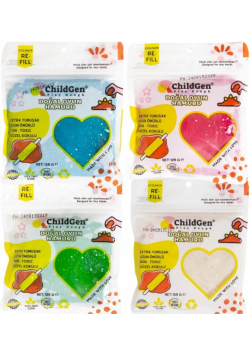 Ciastolina naturalna eko-pack 4 brokatowe kolory