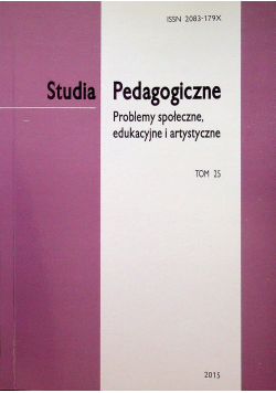 Studia pedagogiczne tom 25
