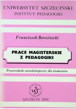Prace magisterskie z pedagogiki plus autograf Breźnickiego