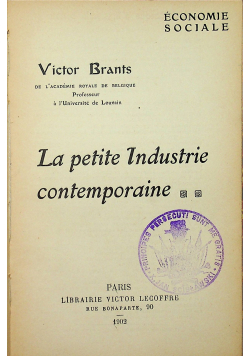 La petite Industrie contemporaine 1902 r.