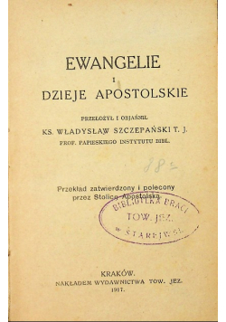 Nowy Testament Ewangelie i Dzieje apostolskie