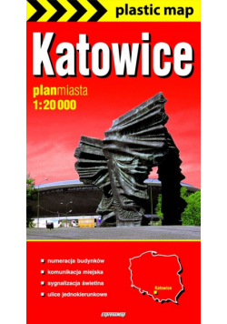 Katowice foliowany plan miasta 1:20 000