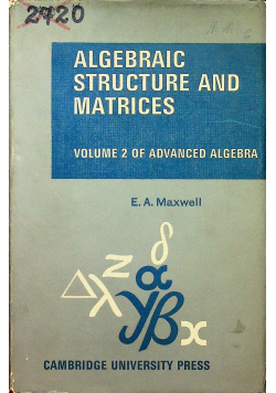 Algebraic structure and matrices