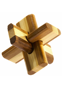 Łamigłówka 3D Bamboo Doublecross poziom 2/4