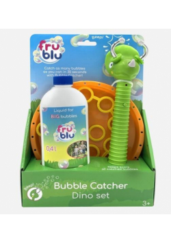 Fru Blu Łapacz baniek Dino z płynem 0,4l